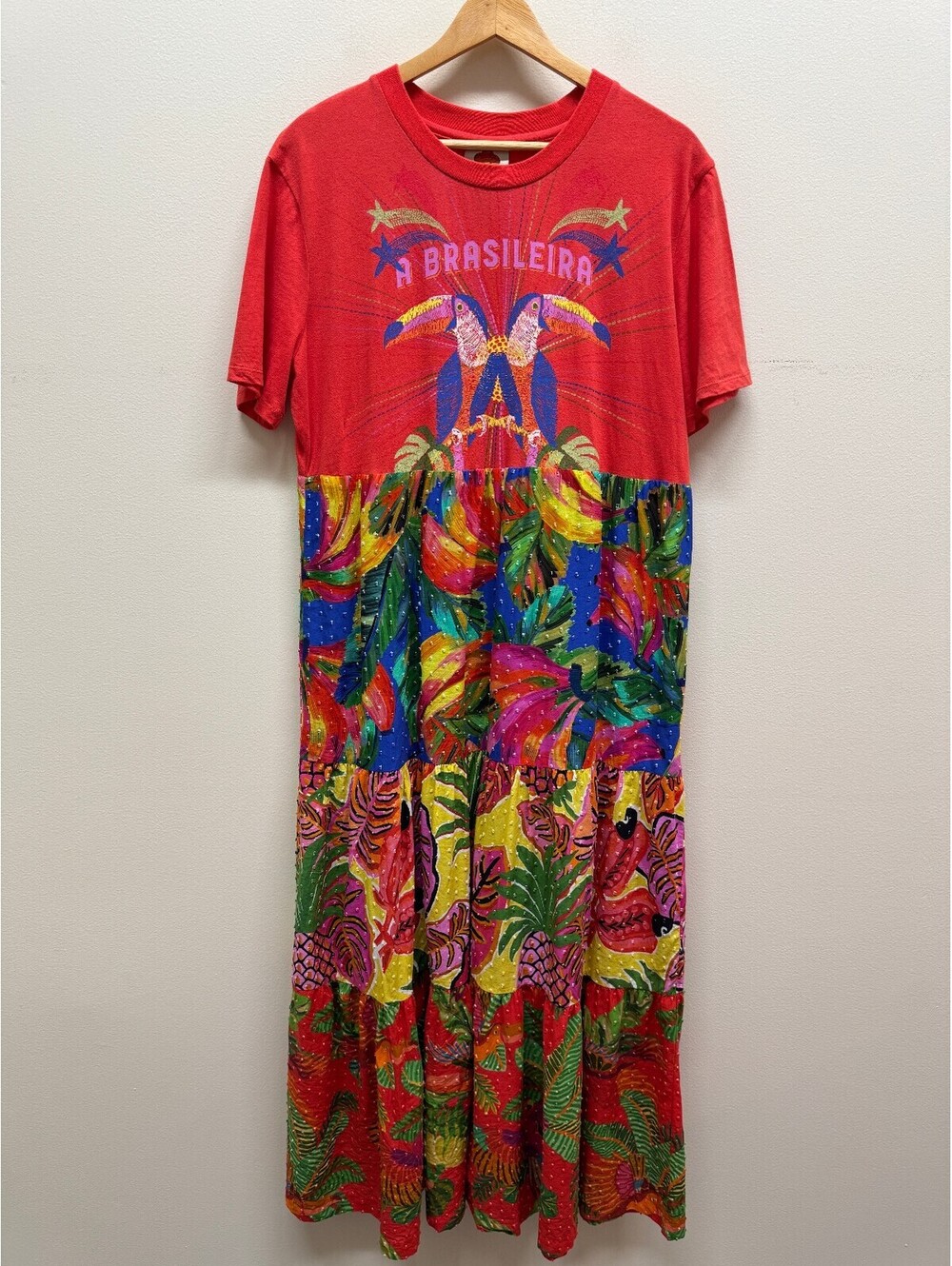 Farm Rio short sleeve maxi dress